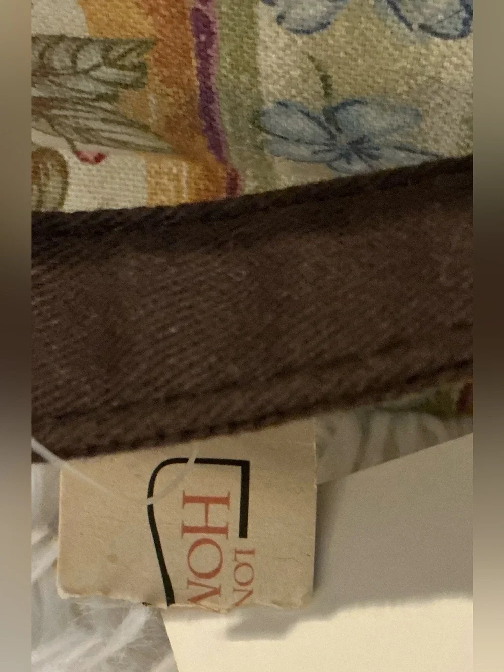 Longaberger Homestead 3-in-1 Tote NWT Reversible Floral Brown Shoulder Bag
